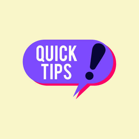 Quick tips Modern helpful tips Vector illustrationのイラスト素材