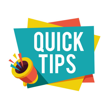 Quick tips Modern helpful tips Vector illustrationのイラスト素材