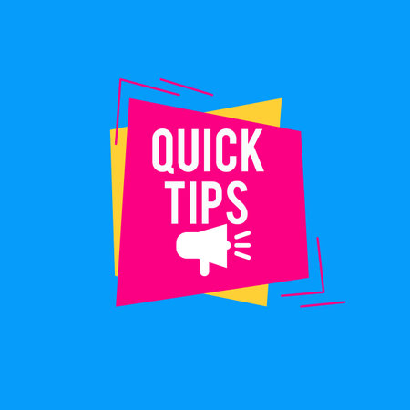Quick tips Modern helpful tips banner Vector illustrationのイラスト素材