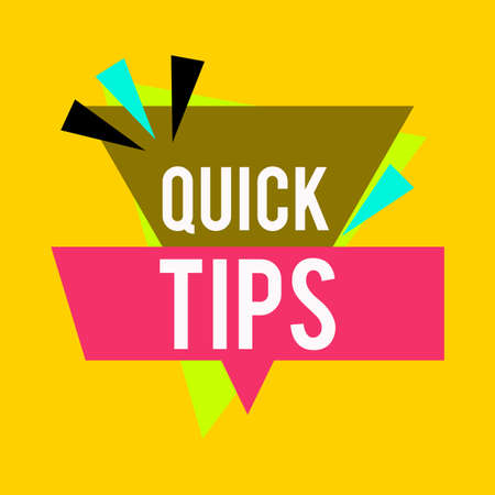 Quick tips Modern helpful tips banner Vector illustrationのイラスト素材