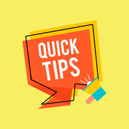 Quick tips Modern helpful tips banner Vector illustrationのイラスト素材