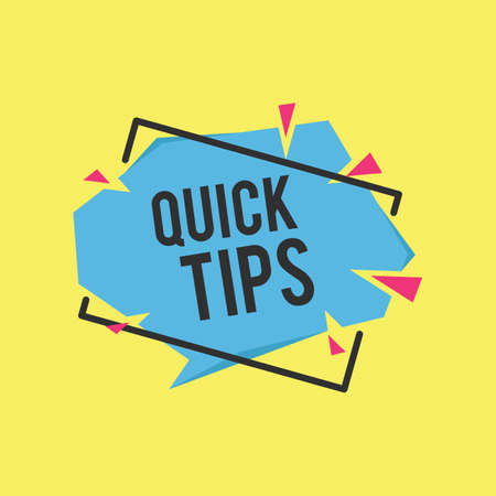 Quick tips Modern helpful tips banner Vector illustrationのイラスト素材