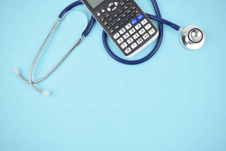 Health insurance form with stethoscope Medical Formの写真素材
