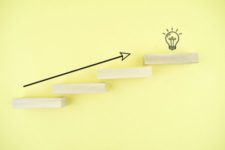 Conceptual image of idea, innovation and ambition