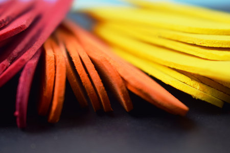 Closeup view of Colourful Ice cream sticks making background
