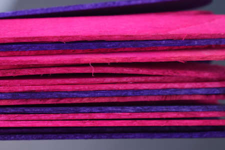 Closeup view of Colourful Ice cream sticks making backgroundの写真素材