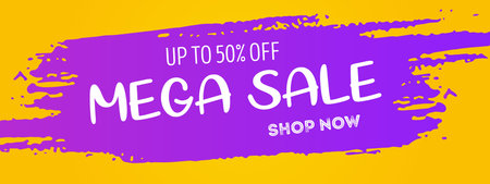 Sale banner template design Big sale special offer Vector illustrationのイラスト素材