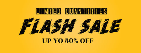 Flash sale discount banner template promotion