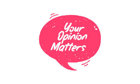 Your opinion matters Vector hand drawn speech bubbleのイラスト素材