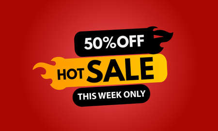 Hot sale price offer deal vector banner templatesのイラスト素材