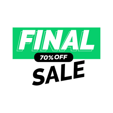 Special offer final sale banner, Limited offer Vector illustration