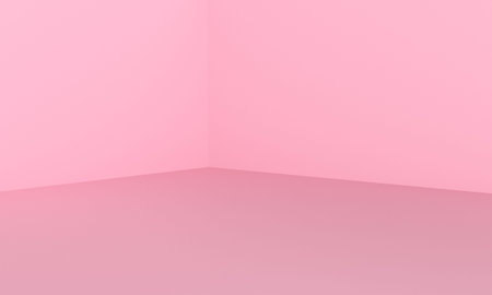 Empty room space 3D Render Interior Backdropの写真素材