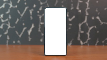 Mock-up smart phone empty screen. smart phone mockup
