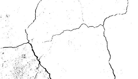 Wall cracks. Grunge urban graphice. Dust overlay distress grained texture. Abstract vector illustrationのイラスト素材