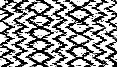 Rough texture. Worn down wallpaper pattern design. Broken plaster grunge damask effect. Distressed overlay texture Vector illustrationのイラスト素材