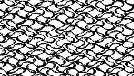 Rough texture. Worn down wallpaper pattern design. Broken plaster grunge damask effect. Distressed overlay texture Vector illustrationのイラスト素材