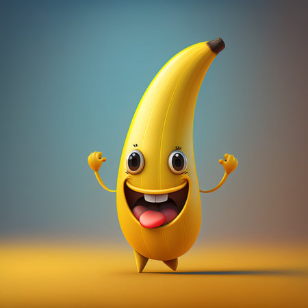 Happy Banana Characterの素材