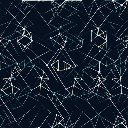 Seamless pattern with abstract geometric shapes and lines. Vector illustration.のイラスト素材