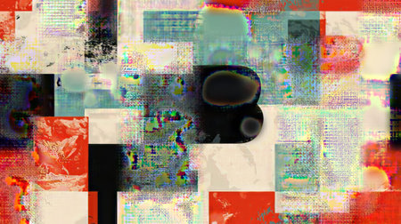 abstract colorful  background  and digital wave with glitch effect.