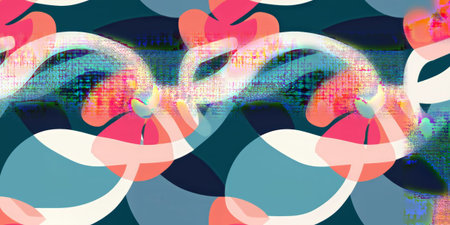 abstract background with a lot of different colored spots and lines.
