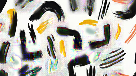 Abstract background. Psychedelic texture of brush strokes of colored paint of blurred lines and...