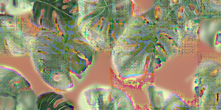 abstract background with multicolored spots and lines of different sizesのイラスト素材