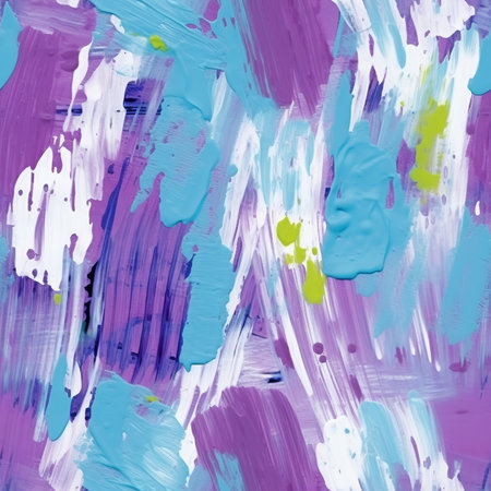 abstract background of acrylic paint splashes in blue and purple colorsのイラスト素材