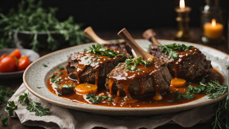 Beef Bourguignon stewed with carrots and parsleyの素材