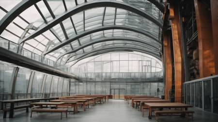 Interior of a modern building in London, England, UK.の素材