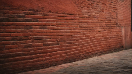 Old red brick wall texture background. Old red brick wall texture backgroundの素材