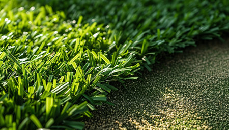 Green grass background with copy space for text or image, selective focusの素材