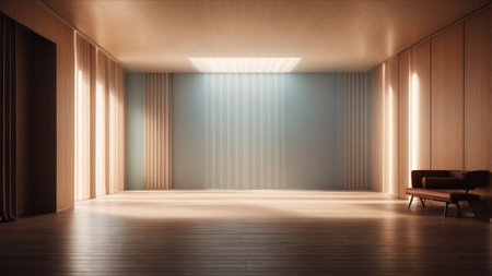 Interior of modern bright interiors 3D rendering computer generated imageの素材