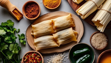 Close up of uncooked cannelloni pasta with ingredients for cookingの素材