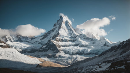 Panoramic view of mount Matterhorn, Zermatt, Switzerlandの素材