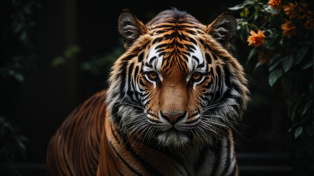 Close up of a tiger in the zoo of Kuala Lumpur, Malaysiaの素材