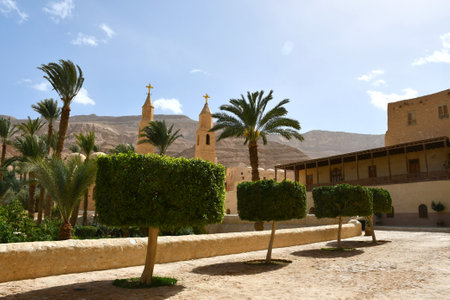 The Monastery of St Antony in Red Sea, Egyptの写真素材