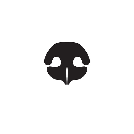 Dog's nose icon. Element of logo for pet shop, vet clinic, dog products or services. Vector Illustrationのイラスト素材
