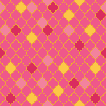 Flat moroccan seamless pattern, vector illustrationの写真素材