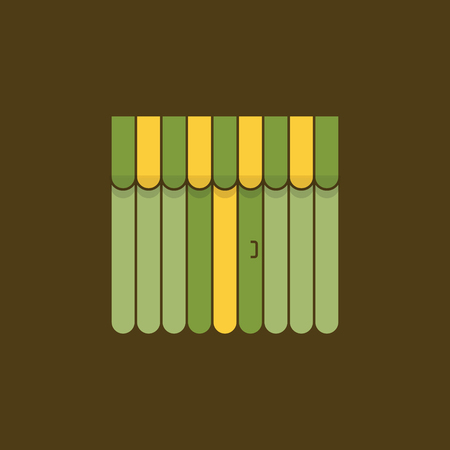 Storefront with awning. Logo template. Shopping concept. Letter tのイラスト素材