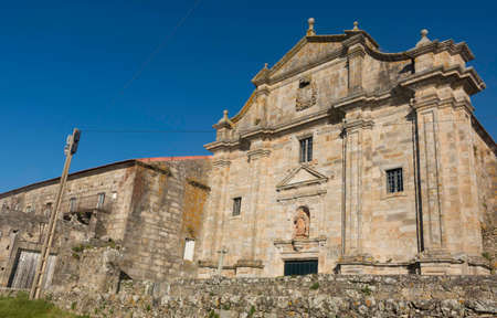 Main facade of the monastery of Oiaの写真素材