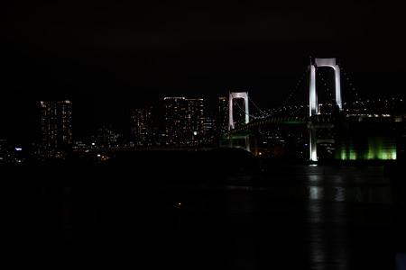 Landscape of the Bridge to Tokyo at night, Japan 2014のeditorial素材