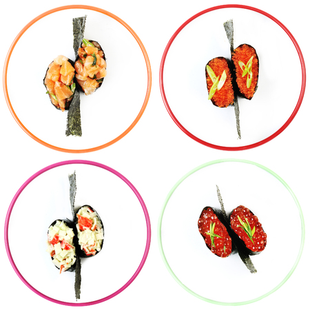 Japanese dish gunkanの写真素材