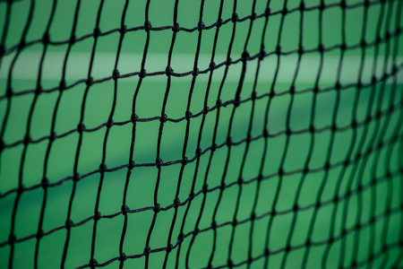 Photo of the tennis court netの写真素材