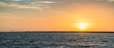 Sunset at the beach, Port Adelade, Australiaの写真素材