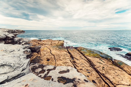 Ocean view from North Bondi Rocksの写真素材