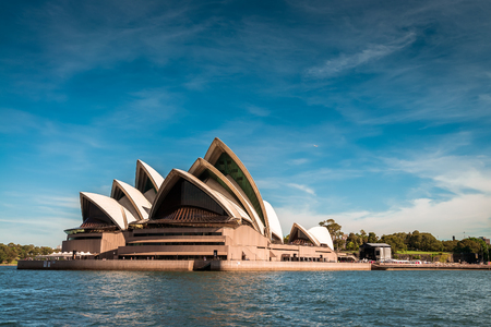 Sydney, Australia - November 09, 2015: The Sydney Opera House is a multi-venue performing arts centre identified as one of the 20th century's most distinctive buildings. It was formally opened on 20 October 1973.のeditorial素材