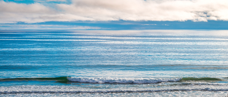 Dramatic view with clouds above the sea, South Australian shoreの写真素材