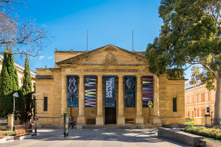 Adelaide, Australia - November 11, 2016:  The Art Gallery of South Australia located on North Terrace in Adelaide CBD on a dayのeditorial素材
