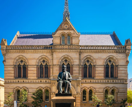 Adelaide, Australia - November 11, 2016:  The University of Adelaide Ã¢ï¿½ï¿½ Mitchell Building on North Terrace in Adelaide CBD on a dayのeditorial素材