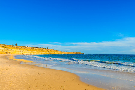 Port Willunga Beach view on a day,  South Australiaの写真素材